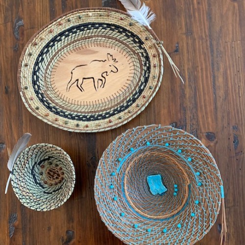 Handmade Pine Needle Baskets